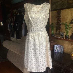 COPY - VINTAGE ELINOR GAY GOLD LAMÉ AND CREAM SWIRL 6